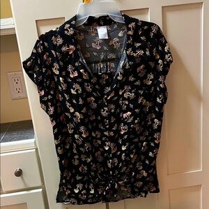 Mushroom button down cami and top bundle